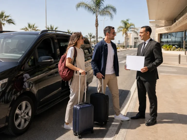 Private transfer pickup at Agadir Airport for Marrakech