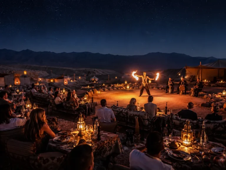 Dîner-spectacle dans le désert d’Agafay