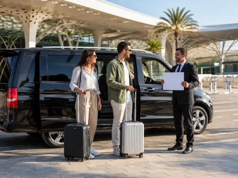 Private transfer pickup at Casablanca Airport for Marrakech