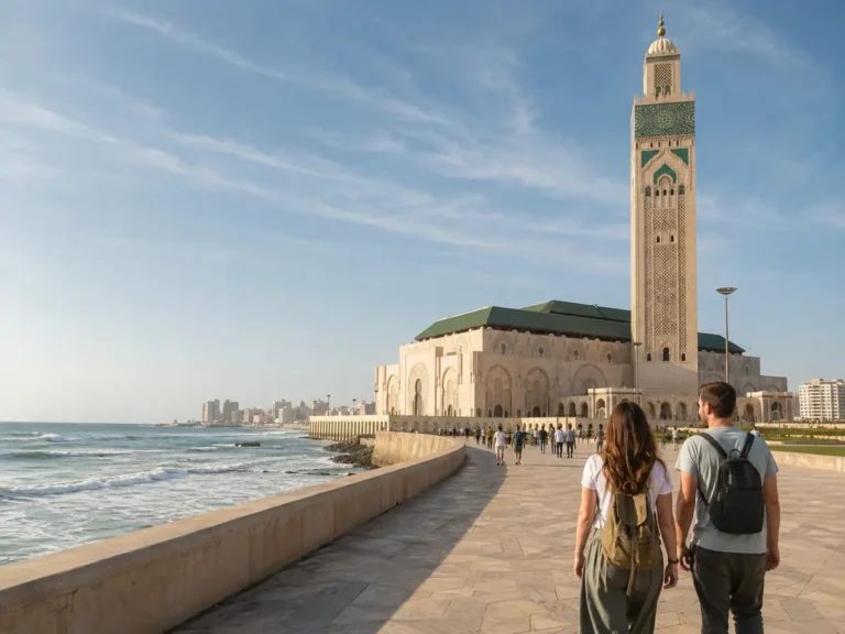 Casablanca day trip from Marrakech at Hassan II Mosque