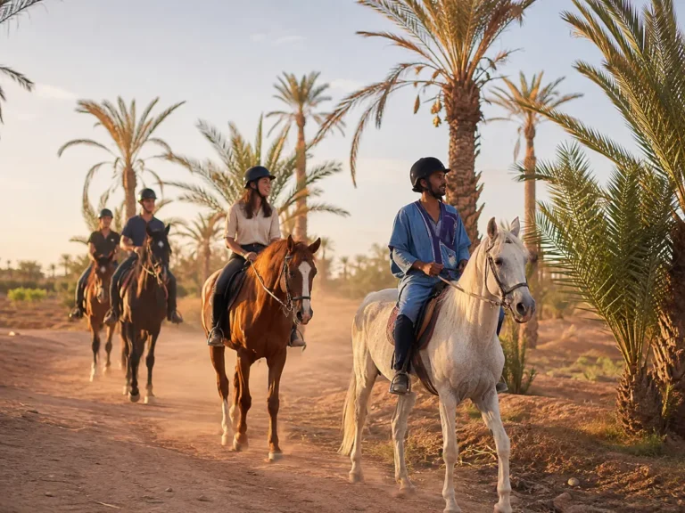 Horse riding in Marrakech Palmeraie with a local guide