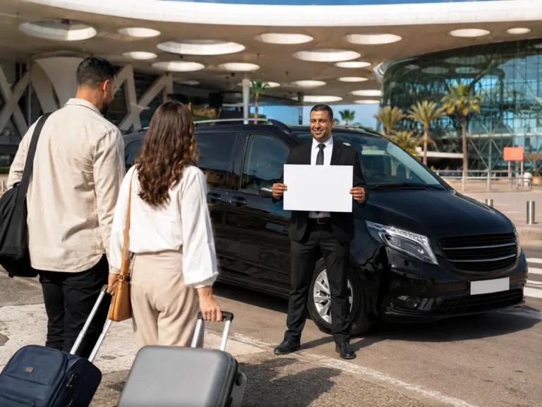 Marrakech airport transfer with driver at Menara Airport