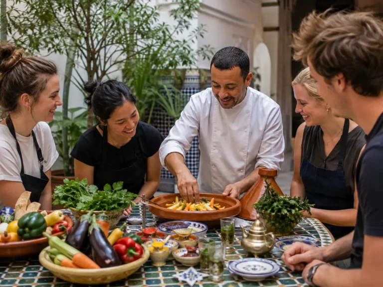Marrakech cooking class and market tour with Moroccan chef
