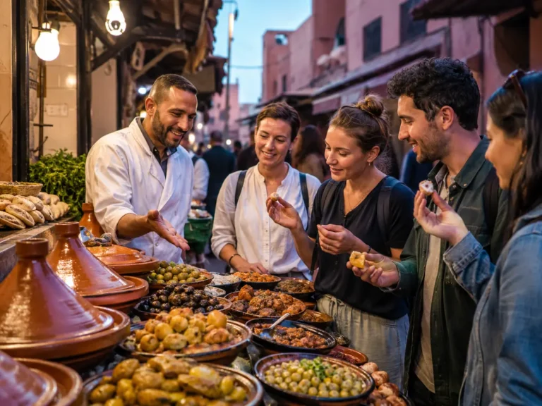 Marrakech Medina food tour with local guide and Moroccan street food