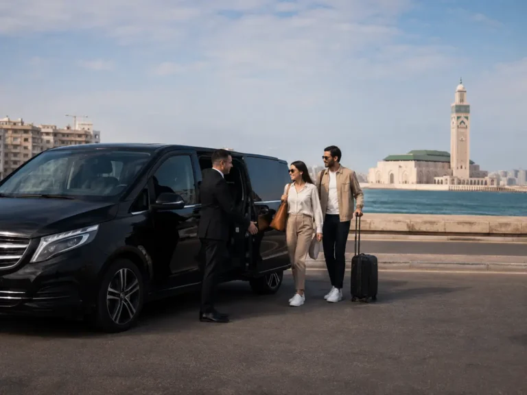 Marrakech to Casablanca private transfer by modern minivan