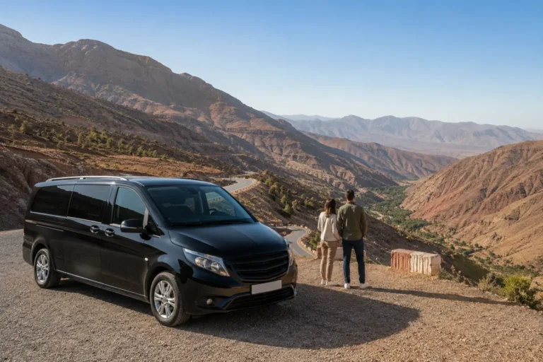 Private vehicle on the Marrakech to Ouarzazate route